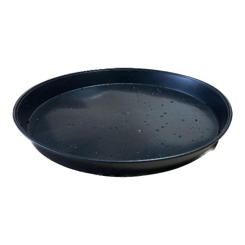 35cm Large Black Round Plastic Plant Pot Saucer