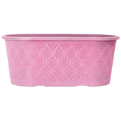 Prisma Decorative Planter Oval 12" - Raspberry Pink