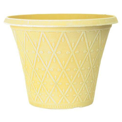 Prisma Decorative Plant Pot Round 12" - Sunglow Yellow