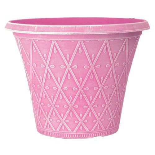 Prisma Decorative Plant Pot Round 12" - Raspberry Pink