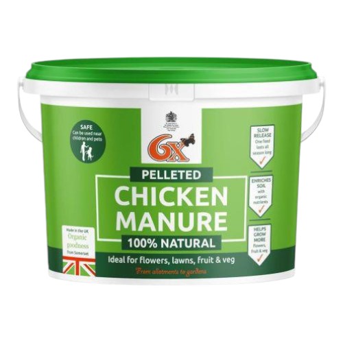 6X Odourless Pelleted Chicken Manure 7kg