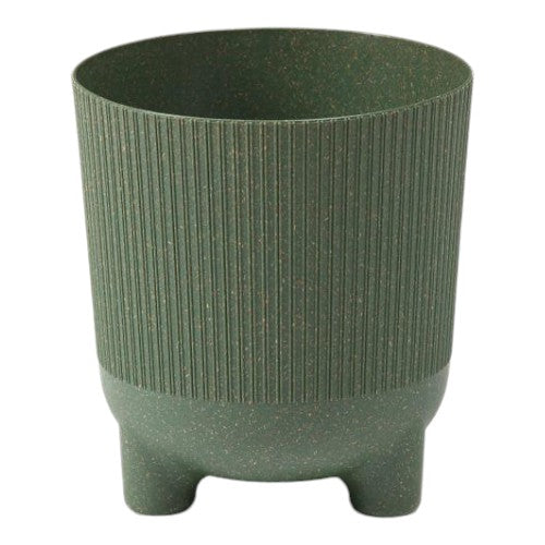 Aria ECO Wood Jumper Planter with Feet 16cm - Forest Green