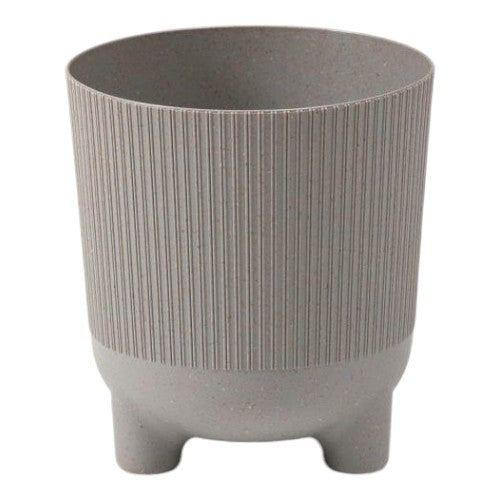 Aria ECO Wood Jumper Planter with Feet 14cm - Grey