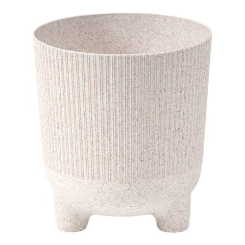 Aria ECO Wood Jumper Planter with Feet 18cm - White