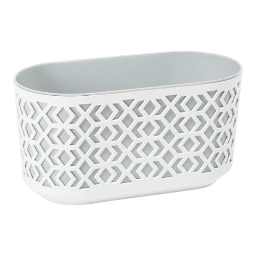 Aztec Decorative Trough 40cm - Grey & White