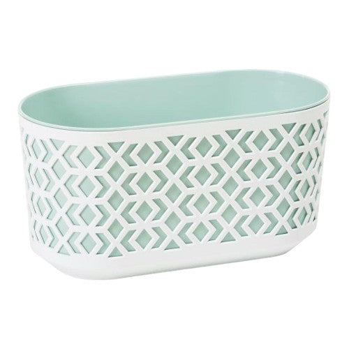 Aztec Decorative Trough 40cm - Mint & White