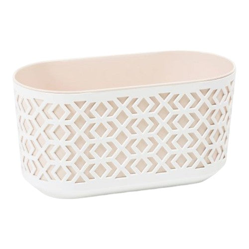 Aztec Decorative Trough 40cm - Nude & White