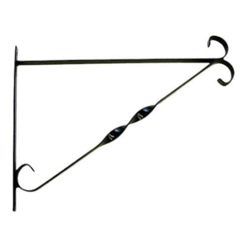 12Inch Black Metal Hanging Basket Bracket