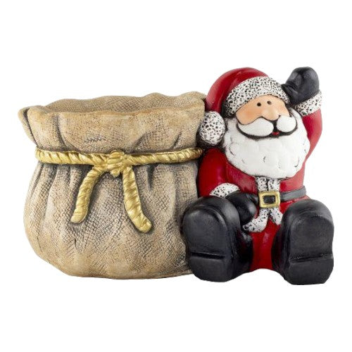 Cement Planter Father Christmas With Sack