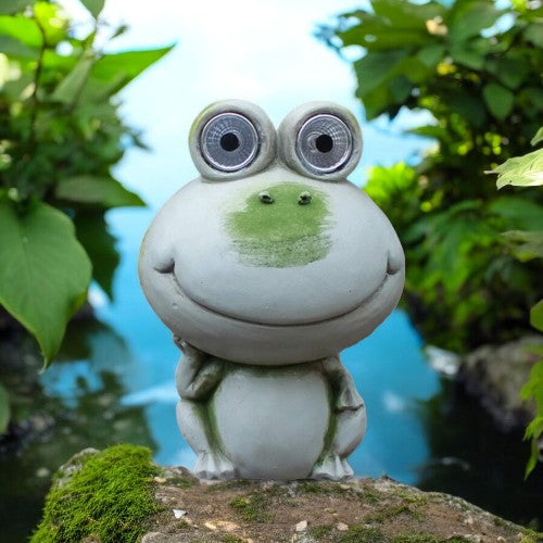 Bright Eyes Frog with Solar Light Eyes