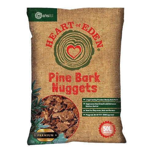 Heart Of Eden Pine Bark Nuggets 50lt Bag