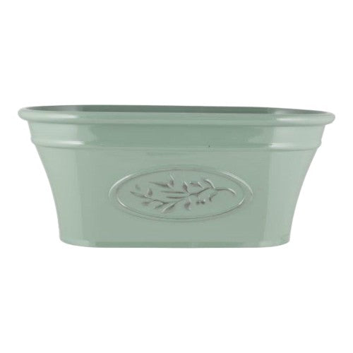 Olive Decorative Trough Planter 38cm - Green