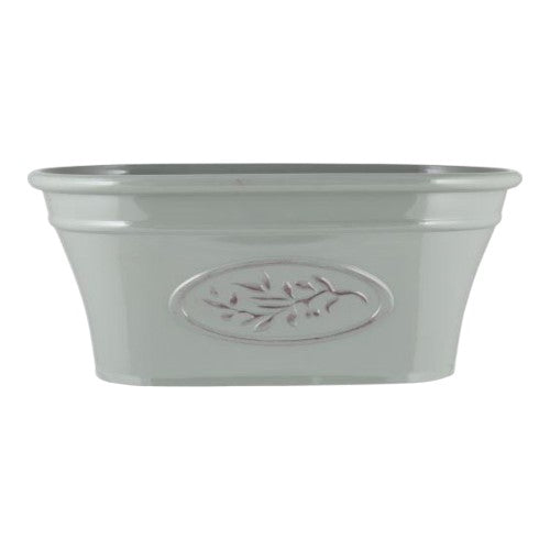 Olive Decorative Trough Planter 38cm - Grey