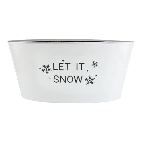 Tin Trough Let It Snow White