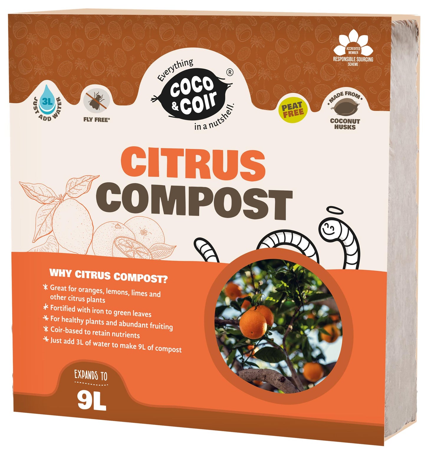 Coco & Coir Citrus Compost – 9L