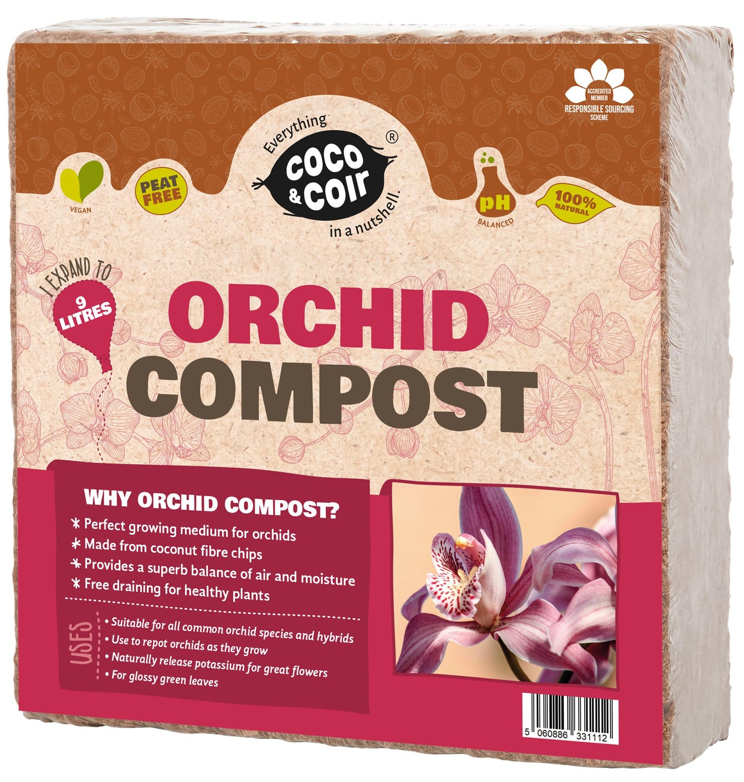 Coco & Coir Orchid Compost – 9L