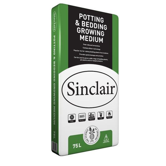 Sinclair Potting Bedding Growing Medium Garden Compost 75L