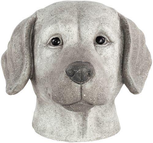 Decorative Concrete Garden Ornament Puppy Dog Head