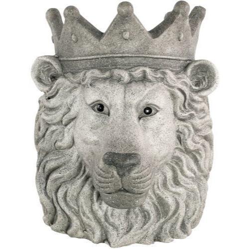 Decorative Concrete Planter Lion 34cm