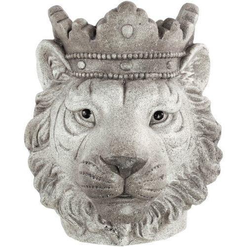 Decorative Concrete Planter Lioness Head 32cm