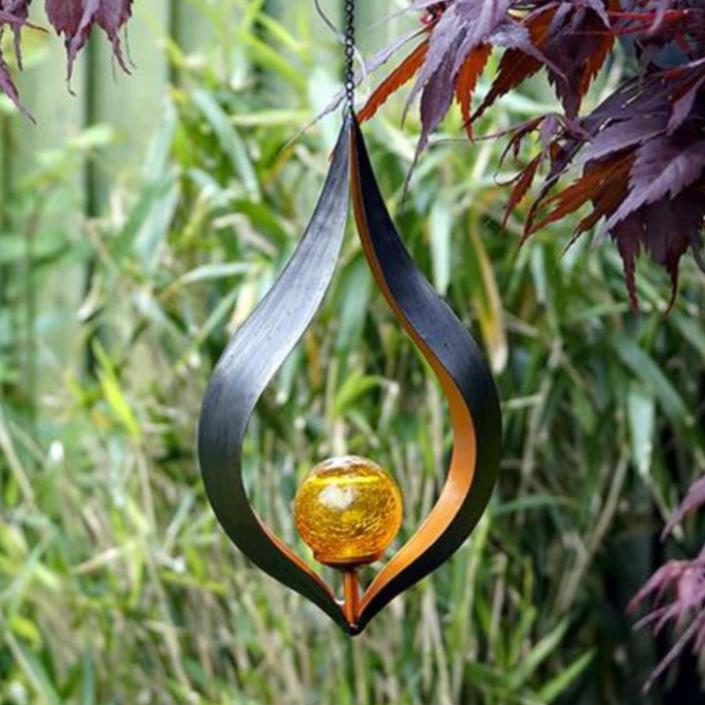 Teardrop Solar Flame Light on Stake 91cm