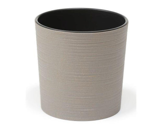 Malwa ECO Chisel Decorative Planter Round 19cm - Grey