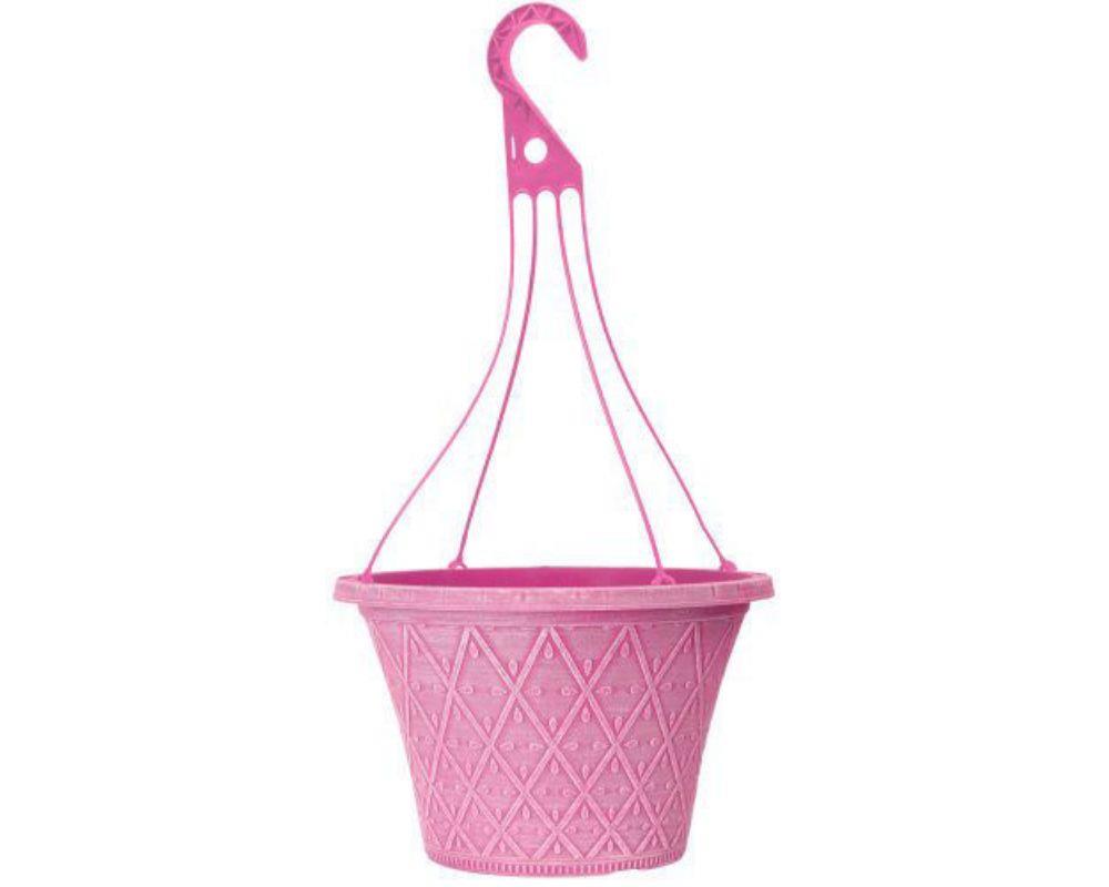 Prisma Decorative Hanging Basket 12" - Raspbery Pink