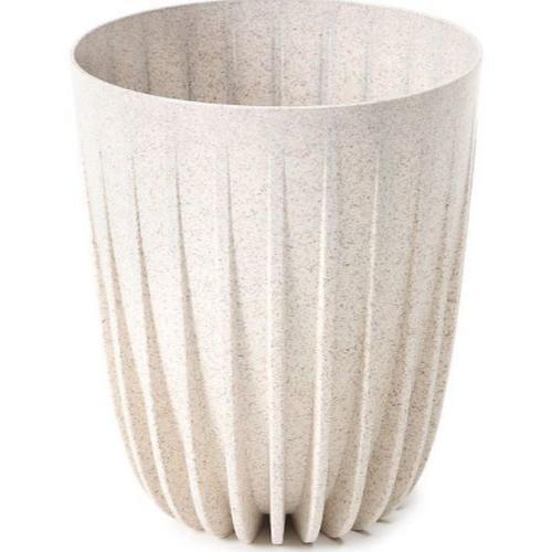 Mira ECO Wood Planter 19cm  White (Speckled)