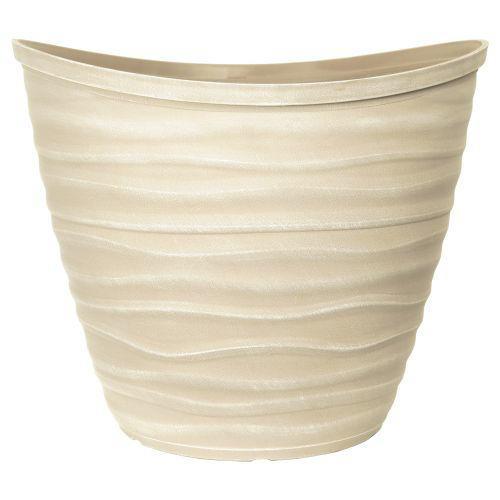 Dune Planter with Rim 48cm  Powdered Warm Grey