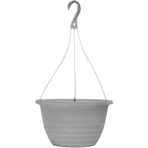 Mariella Hanging Basket 12"  Country Grey