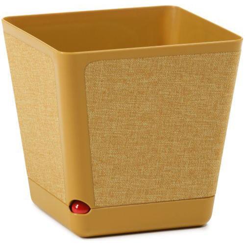 Kora Planter Square Textile with Water Indicator 24cm  Mustard