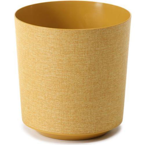 Gama Planter Round Textile 30cm  Mustard