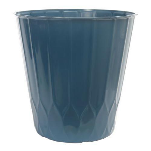 Wilson Planter Flow Material Tall 14"  Polished Lagoon Teal