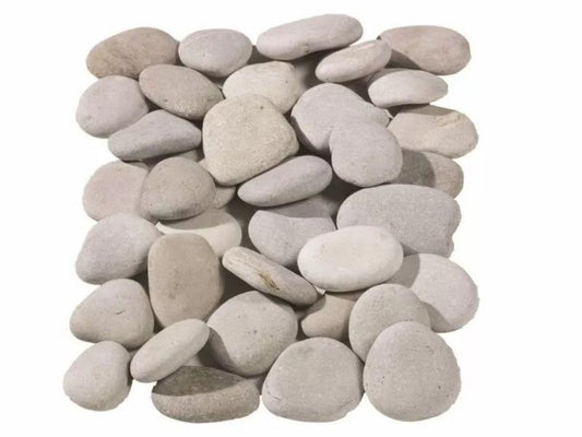 Flat Beige Cobbles 70-50mm 25kg Bag