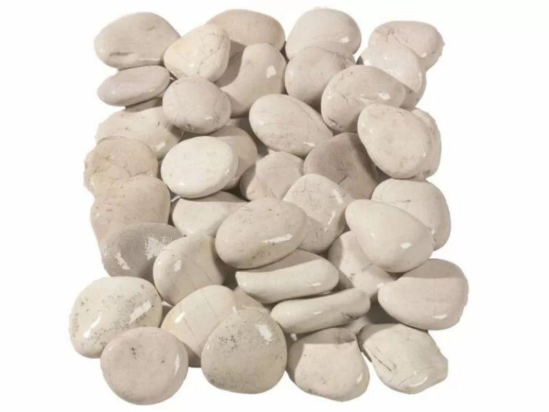 Flat White Cobbles 70-50mm 25kg Bag