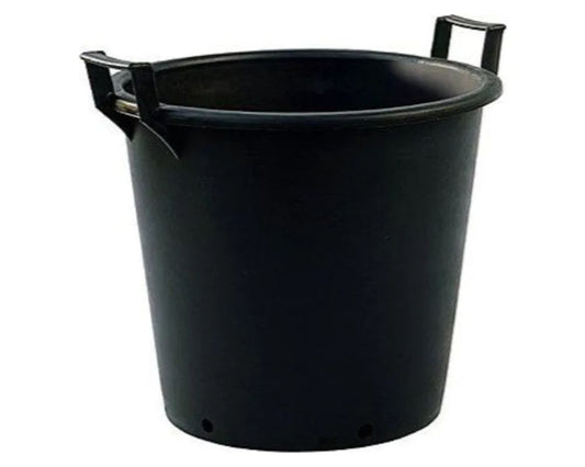 30lt Extra Large Heavy Duty Plastic Tree & Shrub Container Plant Pot with Handles 41 x 33