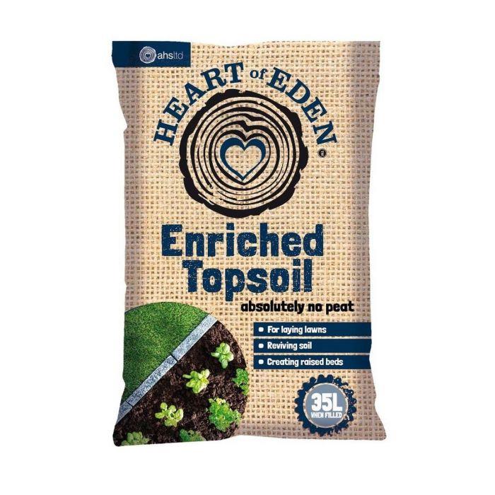 Heart Of Eden Enriched Top Soil 35lt