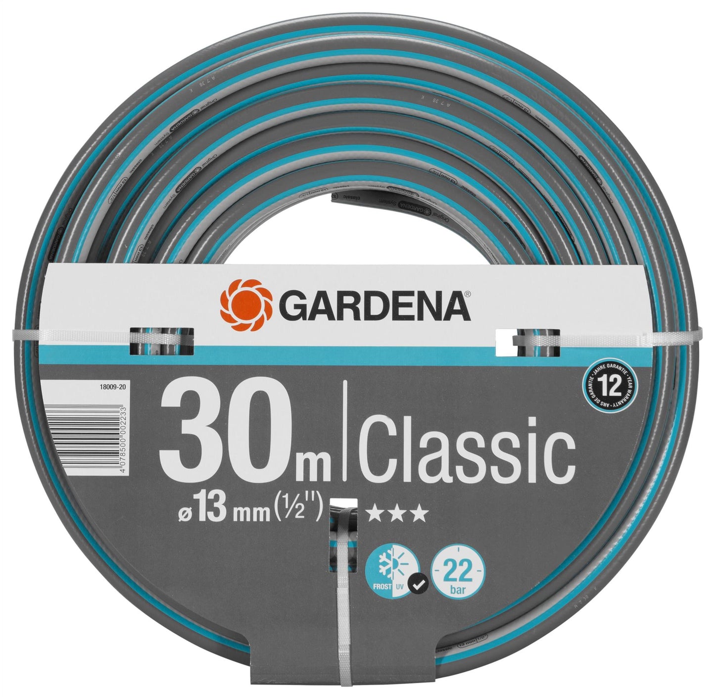 Gardena Classic Garden Hose Pipe 13mm (1/2') 30m