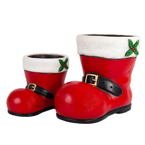 Cement Xmas Boot 19cm