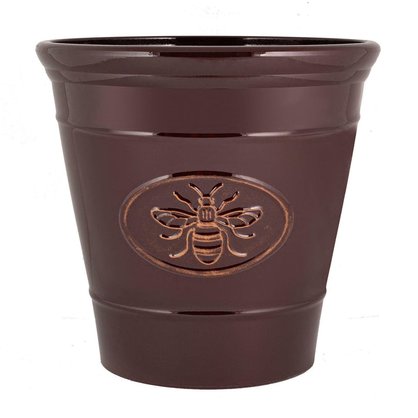 Bee Planter Round 30cm - Dark Brown