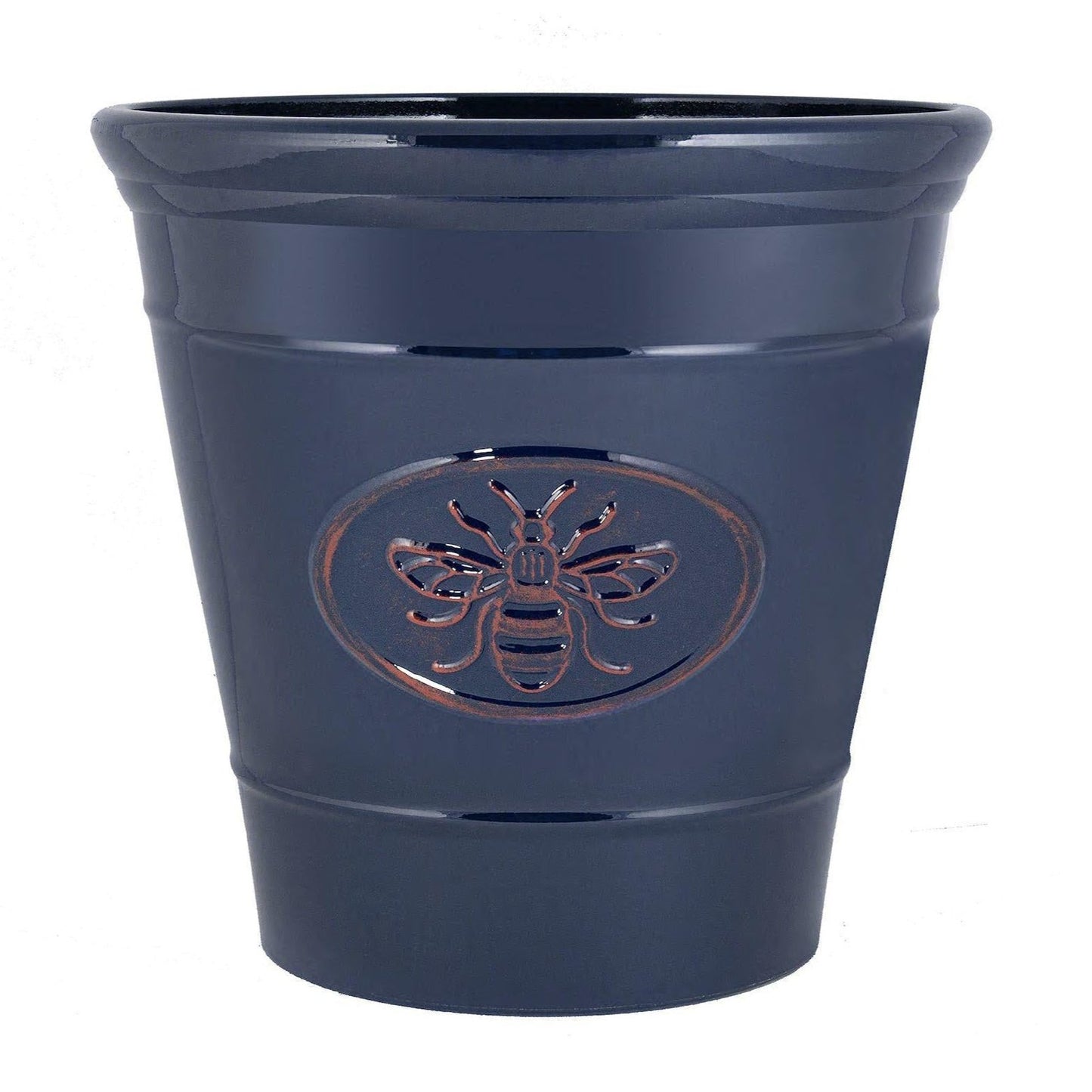 Bee Planter Round 40cm - Dark Blue