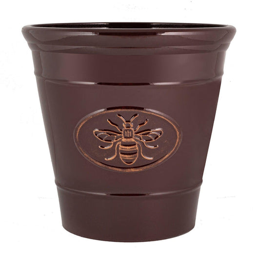 Bee Planter Round 40cm - Dark Brown