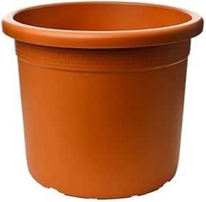 50lt Heavy Duty Squat Terracotta Plastic Pot 45 x 36