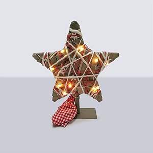 LED Light Willow Christmas Star Ornament