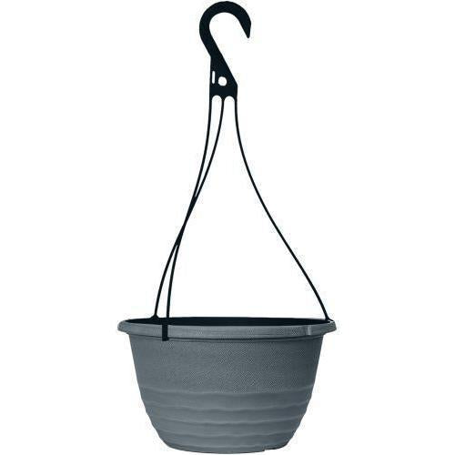 Mariella Hanging Basket 12"  Washed Lead